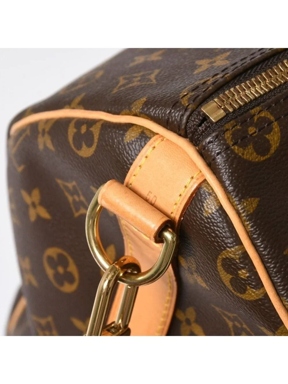 Louis Vuitton Monogram Keepall Bandouliere 50 Brown Boston Bag